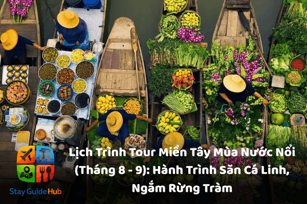 Lịch Trình Đi Tour Miền Tây Mùa Nước Nổi (Tháng 8 – 9): Hành Trình “Săn” Mùa Biển Bạc